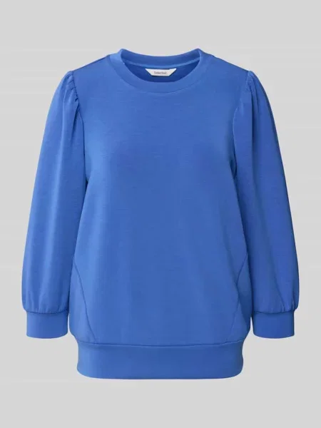 Bluza o kroju regular fit z efektem scuby model ‘TENNY’ Selected Femme niebieska