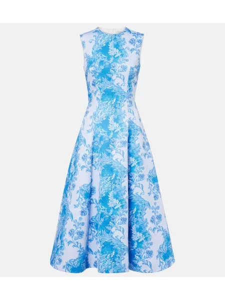 Rochie maxi Emilia Wickstead de costum albastru