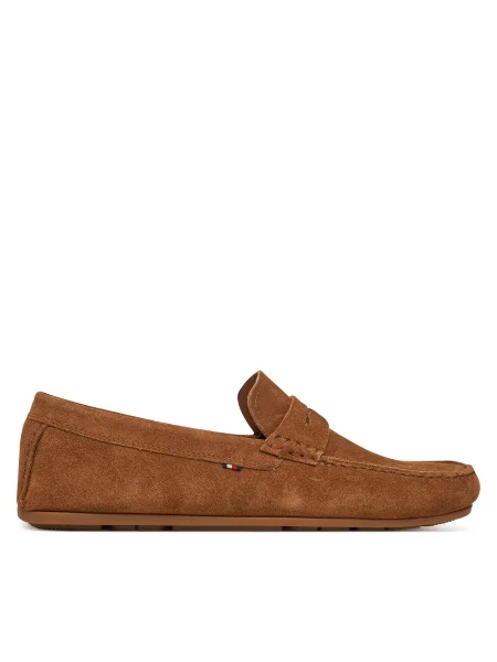 Tommy Hilfiger Мокасини Casual Hilfiger Suede Driver кафяв