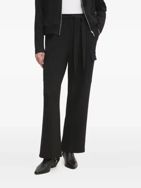 Pantaloni cargo Dkny cu dungi negru