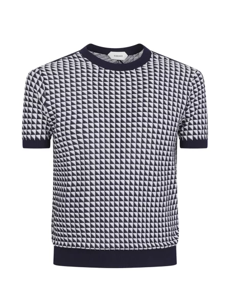 Tricou Versace cu imprimeu geometric alb