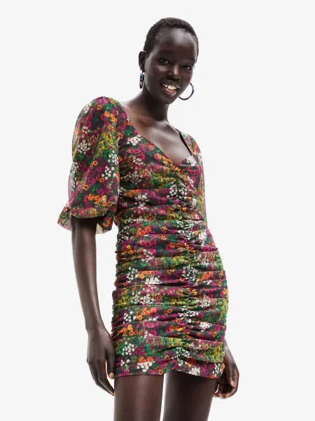 Desigual Ruha Lara / zöld / narancs / rózsaszín sárga