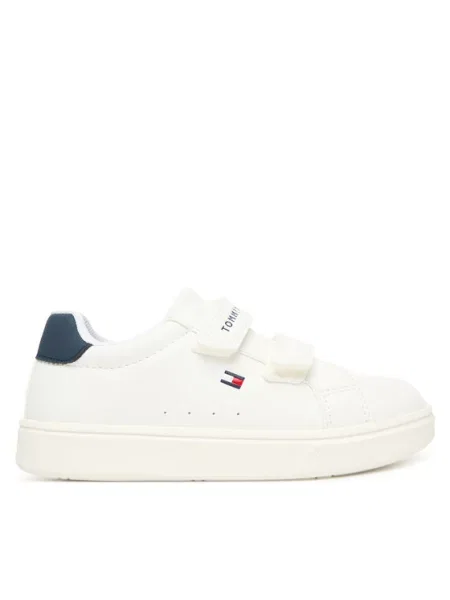 Tommy Hilfiger Сникърси Low Cut Velcro M бял