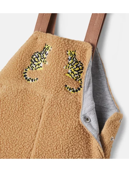 Gyerek fleece melegítő felső Stella Mccartney barna