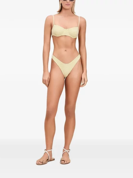 Bikini Devon Windsor în carouri galben