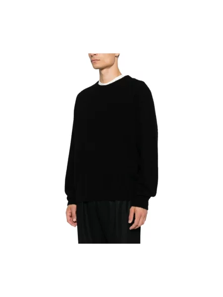 Dzianinowy sweter Roberto Collina czarny