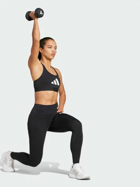 Переработанный спортивный топ Adidas черный