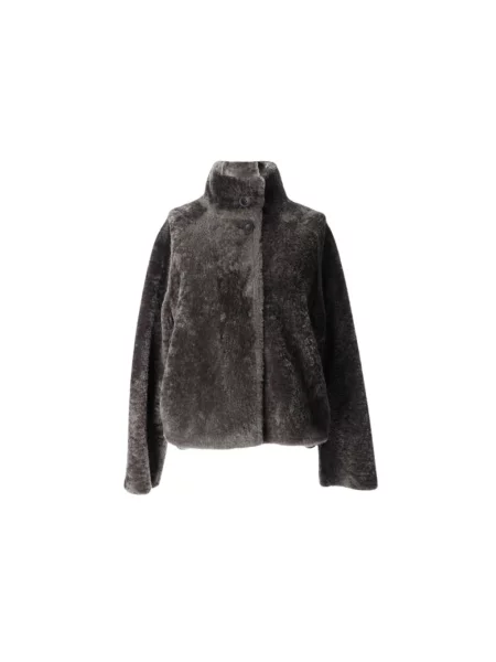 Kurtka skórzana Arma szara