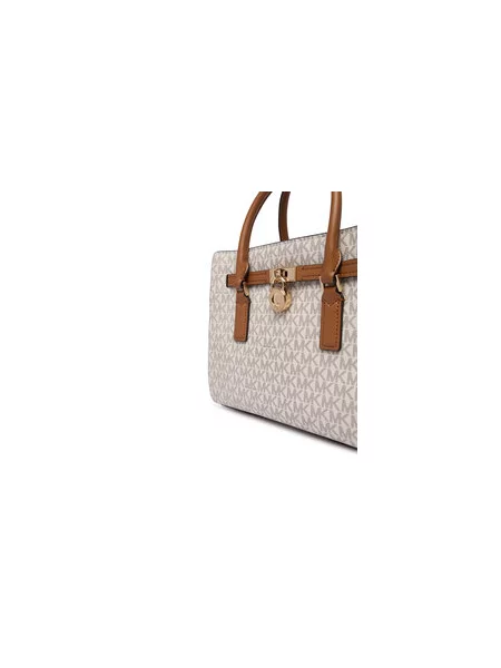 MICHAEL Michael Kors Rankinė nebalintos drobės / marga / ruda konjako smėlio