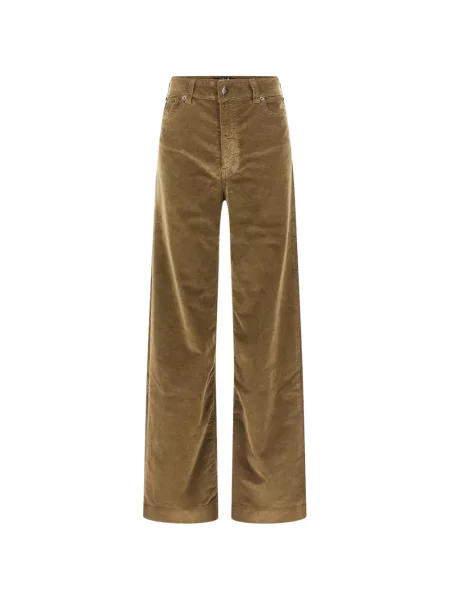 Pantaloni Lois Jeans de catifea cord maro