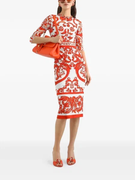 Rochie Dolce & Gabbana cu imagine alb