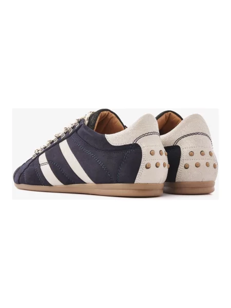 Sneakersy Via Vai skórzane niebieskie