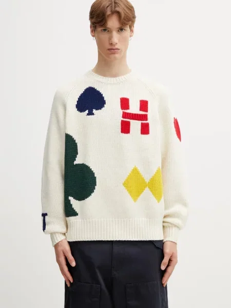 Human Made KNITTED SWEATER pulover cu lână de bărbați