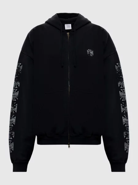 Куртка Vetements с принтом черная