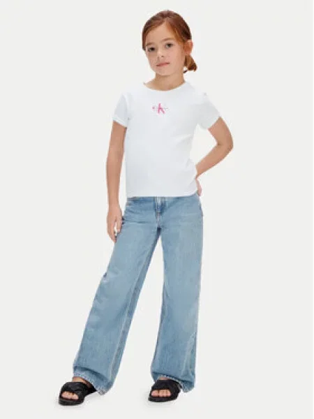 Calvin Klein Jeans Póló Monologo fehér