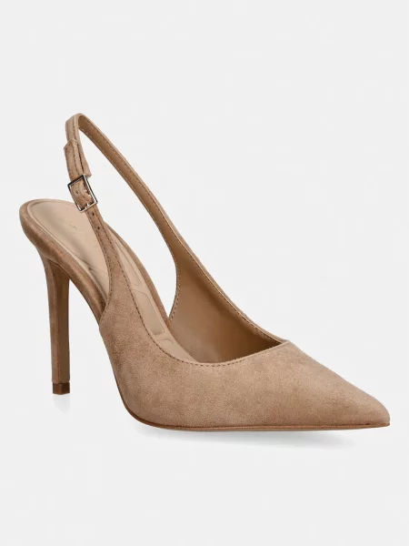 Aldo pantofi cu stiletto din piele întoarsă maro