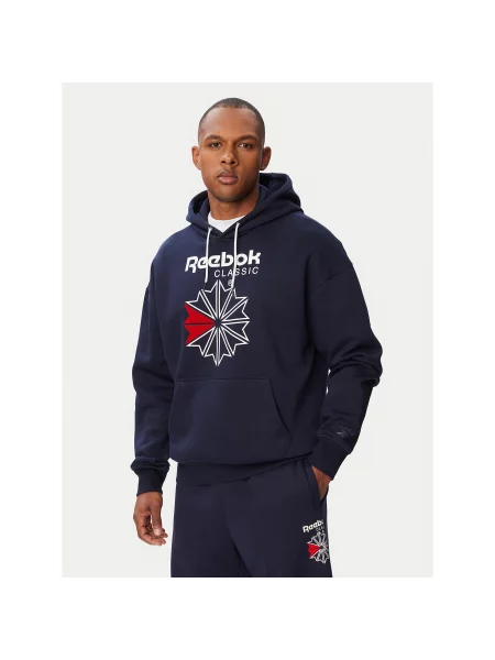 Reebok Majica dugih rukava Hainrich Tamnoplava Regular Fit