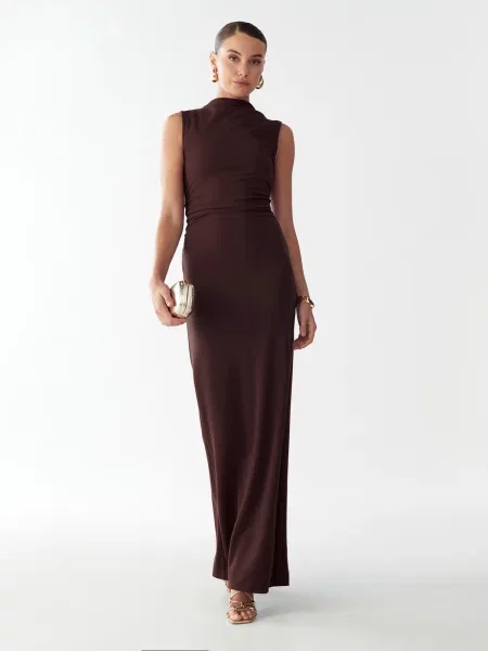 BWLDR Rochie de seară LANA' maro