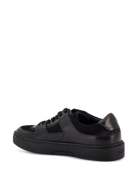 Stras sneakerși Boss din piele negru