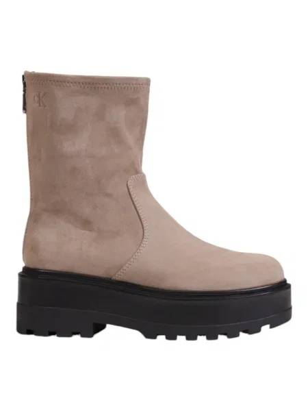Pantofi Calvin Klein Jeans FLATFORM ZIP MG SS bej