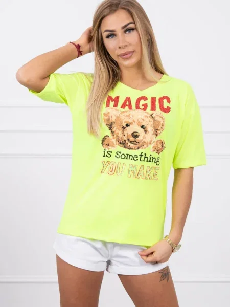 Bluză Kesi cu imagine galben