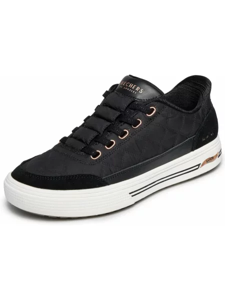 Sneakersy Skechers zamszowe czarne