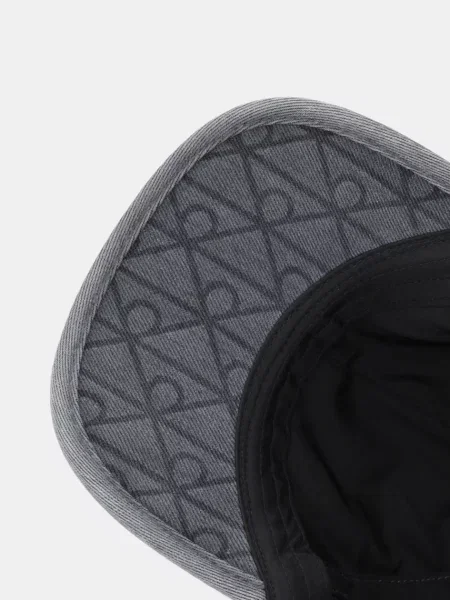 Calvin Klein Baseball sapka Denim Emblem Burnout Szürke fekete