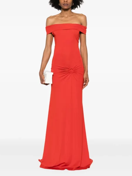 Rochie maxi Moos Studio de costum roșu