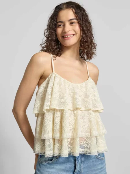 Top Gina Tricot koronkowy