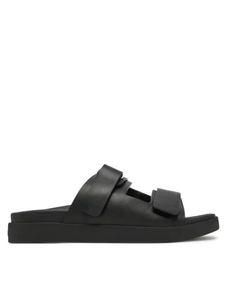 Calvin Klein Šlepetės Flat Adj Slide Eyelet juoda