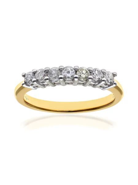 DIAMANT LETERNEL Prsten Eternity-Ring aus Gelbgold mit Karat Diamant zlatá