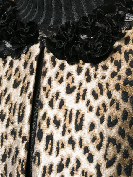 Palton Antonio Marras cu imagine cu model leopard maro