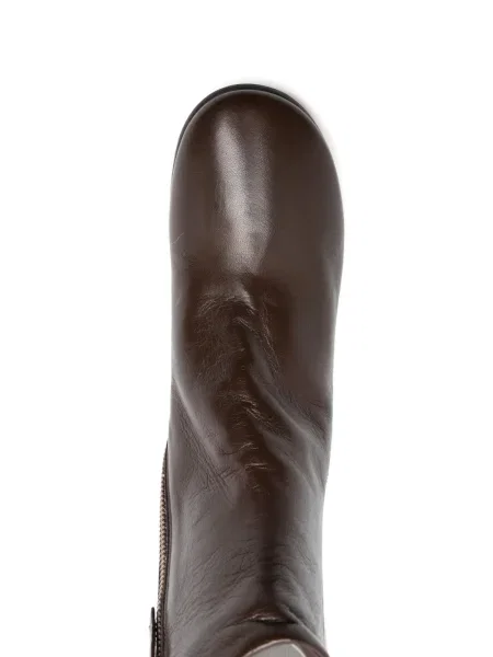 Cizme scurte Pomme D´or din piele maro