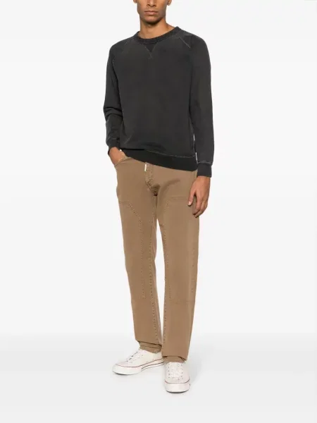 Džemperis Ralph Lauren Rrl apvaliu kaklu juoda