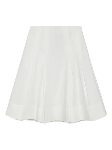 Fusta plisata Simkhai plisată până la genunchi alb