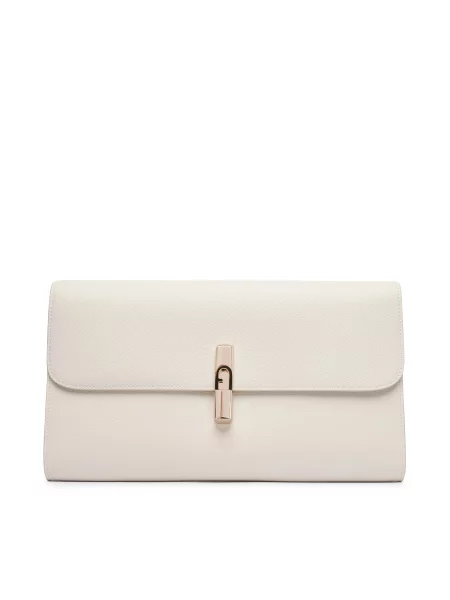 Kabelka Furla Iride Clutch CN Krémová béžová