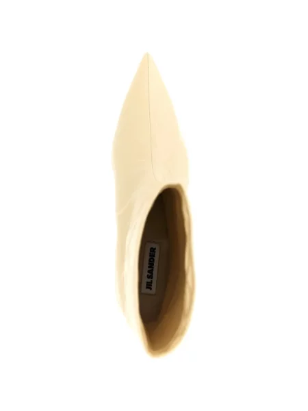 Cizme scurte Jil Sander din piele