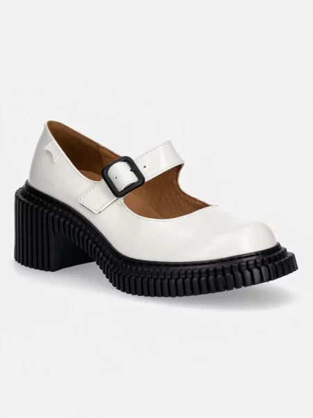 Camper pantofi de piele Pix London alb
