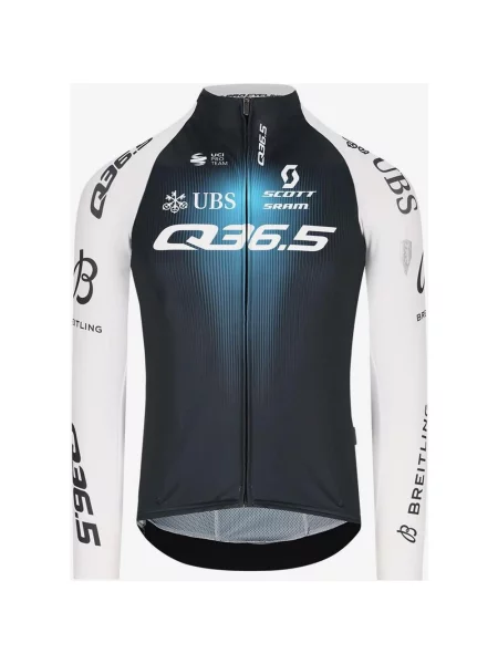 Koszulka rowerowa Gregarius Pro Cycling Team długi rękaw niebieski czarny XXS biały