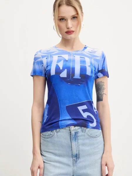 Desigual Tričko POTOMAC modré
