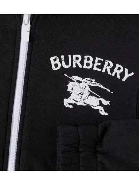Gyerek kapucnis melegítő felső Burberry fekete