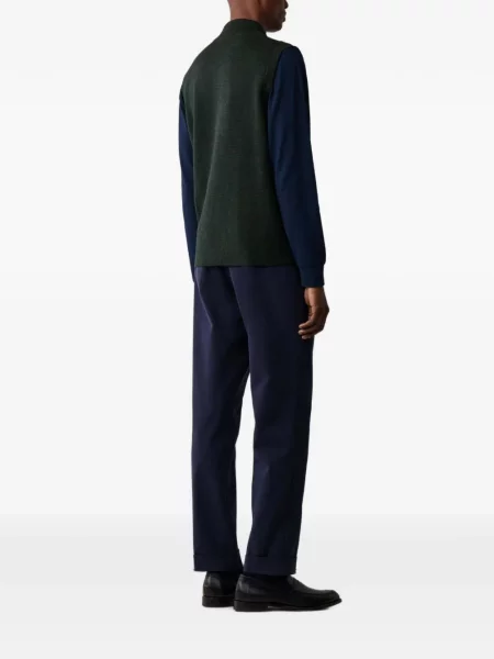 Cardigan Hackett London de lână verde