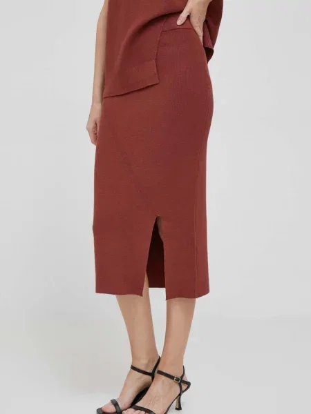 Sukně Dkny maxi červená