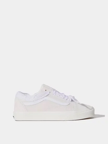 Замшеві Кеди низькі Vans OLD SKOOL білий