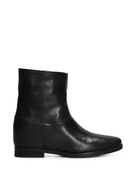 Cizme scurte Julie Dee din piele negru