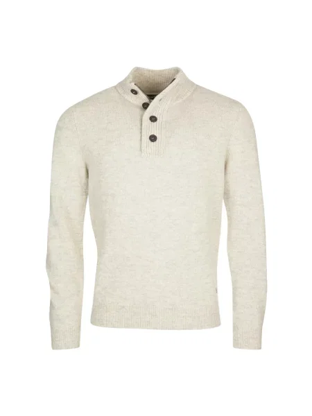 Sweter Barbour wełniany beżowy