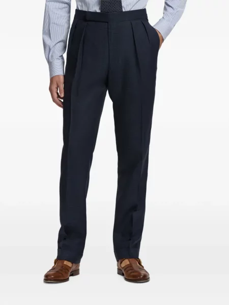 Pledinės kelnės Ralph Lauren Purple Label mėlyna