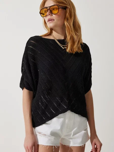 Bluza Happiness İstanbul črna