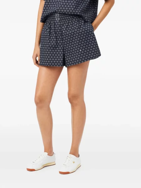 Pantaloni scurți Lacoste cu imagine albastru