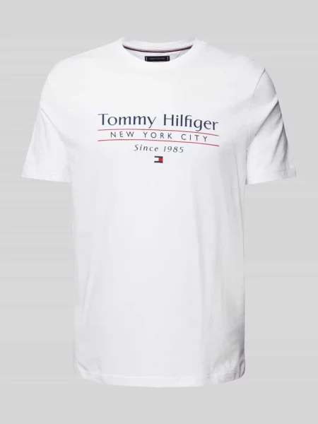 T-shirt z nadrukiem z logo biała